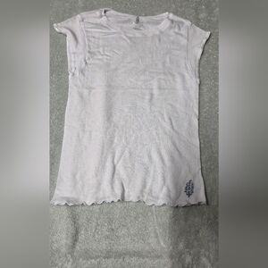 FP Movement by Free People White Tee with Blue Detail